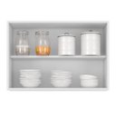 Ver imagem 5 de Armário de Cozinha Aéreo 80cm Pérola Z34 Branco - Mpozenato