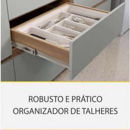 Cozinha Modulada 4 Peças Nesher Rainha Ripado 100% Mdf - 10
