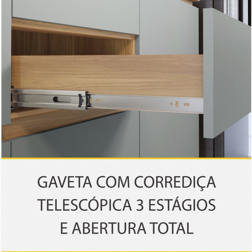 Cozinha 4 Peças Nesher Rainha Ripado 100% Mdf - 7