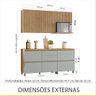 Cozinha Modulada 4 Peças Nesher Rainha Ripado 100% Mdf - 5