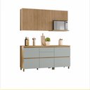 Ver imagem 6 de Cozinha Modulada 4 Peças Nesher Rainha Ripado 100% Mdf