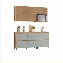 Cozinha Modulada 4 Peças Nesher Rainha Ripado 100% Mdf - 6