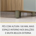 Ver imagem 4 de Cozinha Modulada 4 Peças Nesher Rainha Ripado 100% Mdf