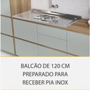 Ver imagem 3 de Cozinha Modulada 4 Peças Nesher Rainha Ripado 100% Mdf