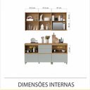 Ver imagem 7 de Cozinha Modulada 4 Peças Nesher Rainha Ripado 100% Mdf