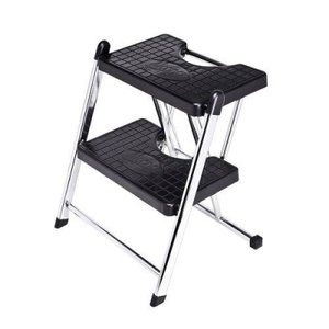 Escada 2 Degraus Cromada Capacidade De 120 Kg 3038-18 Anodilar