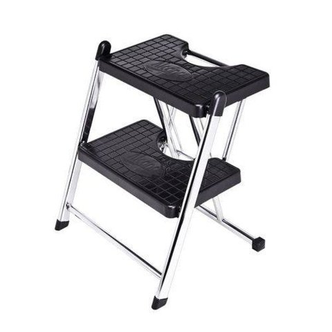 Escada 2 Degraus Cromada Capacidade De 120 Kg 3038-18 Anodilar