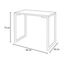Ver imagem 7 de Mesa de Cozinha Porto Preto 90 cm com 02 Banquetas Manu Corino Branco - D’Rossi