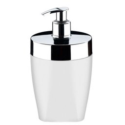 Porta Sabonete Líquido Dispenser 400ml Pia Banheiro - Branco - 1