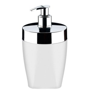 Porta Sabonete Líquido Dispenser 400ml Pia Banheiro - Branco