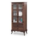 Ver imagem 4 de Cristaleira 2 Gavetas Madeira Maciça Portas Vidro D112 Imbuia Shop Jm