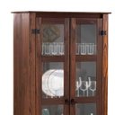 Ver imagem 5 de Cristaleira 2 Gavetas Madeira Maciça Portas Vidro D112 Imbuia Shop Jm