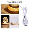 Kit 2 Luminárias Decorativas Globo Led Universo 3d Esculpida a Laser - Astronauta e Sistema Solar Lu - 8