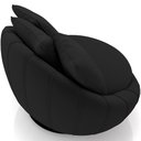 Ver imagem 4 de Poltrona Decorativa Giratória Kira M03 Veludo Preto - Lyam Decor