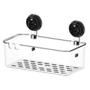 Ver imagem 2 de Cesto Retangular Natural com Ventosas - Future utilidades