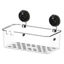 Ver imagem 1 de Cesto Retangular Natural com Ventosas - Future utilidades