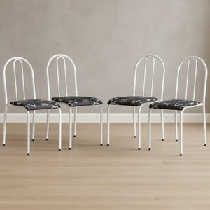 Conjunto 4 Cadeiras para Cozinha e Sala de Jantar