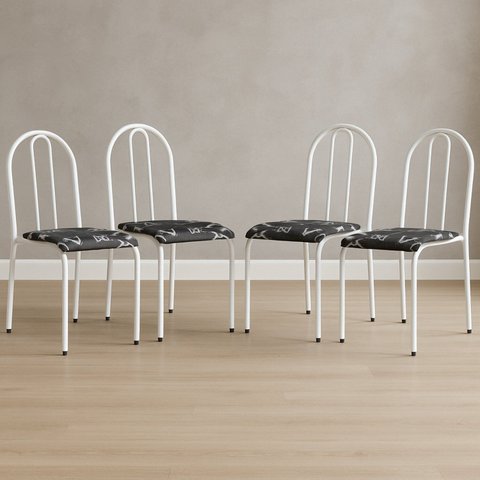 Conjunto 4 Cadeiras para Cozinha e Sala de Jantar