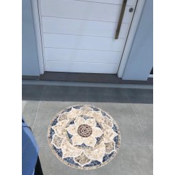 Mandala Indiana Piso Mosaico Lótus Iii 70cm - 4