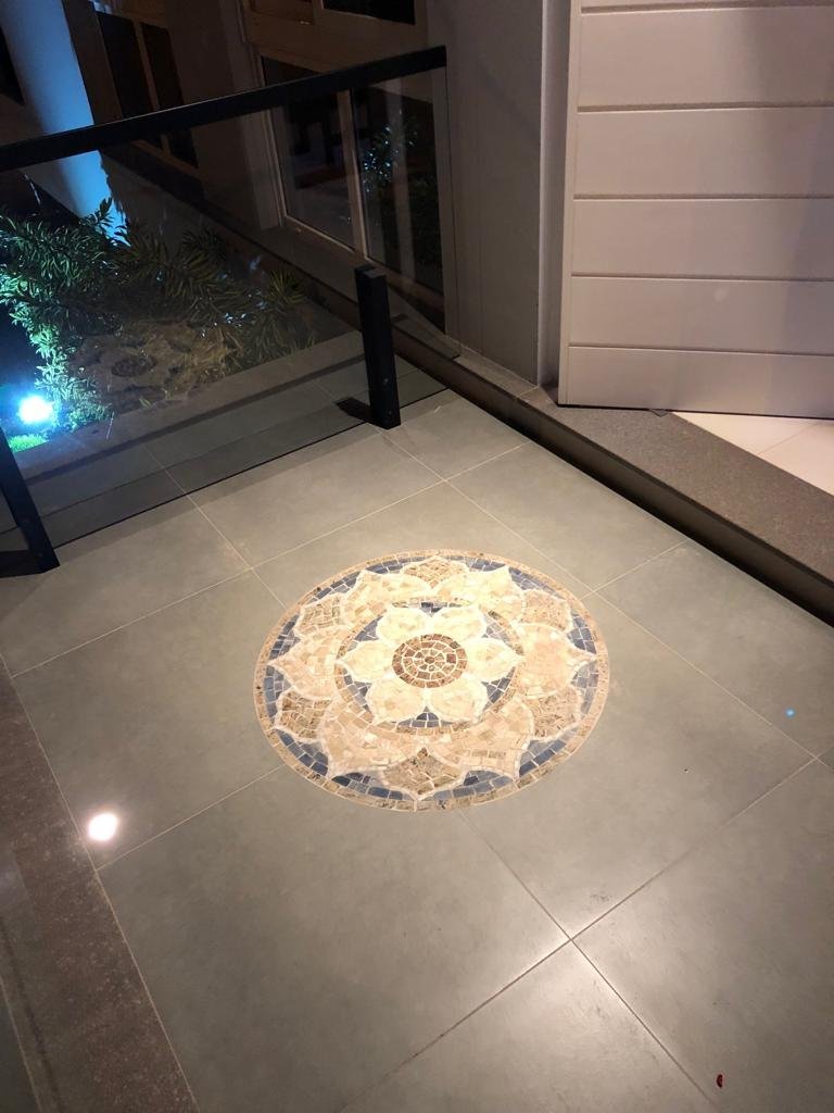 Mandala Indiana Piso Mosaico Lótus Iii 70cm - 5