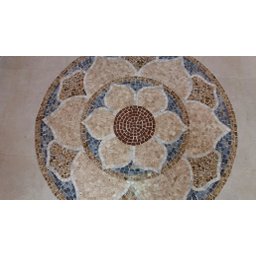 Mandala Indiana Piso Mosaico Lótus Iii 70cm - 2
