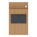 Ver imagem 1 de Painel Ripado 1412mm c/ Prateleira e Suporte Invisível Nápoli Freijó