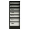 Ver imagem 4 de Armário Multiuso 60 Cm 1 Porta Preto Madesa