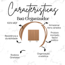 Ver imagem 6 de Baú Organizador de Brinquedos Mdf com Rodízios Plancasa:louro Freijó