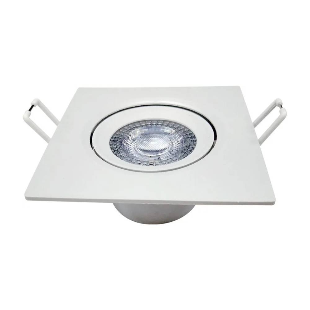 Spot Led Embutir Quadrado Bivolt 7w 3000k Avant - 2