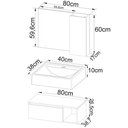 Ver imagem 6 de Gabinete Com Cuba E Espelheira Bn3600x01x02 Marmore Branco