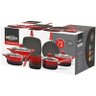 Conjunto de Panelas 7 Peças Ceramic Life 2.0 Vermelho 4789/103 Brinox - 2