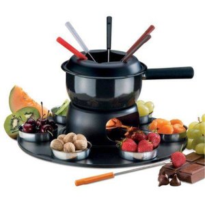 Conjunto para Fondue 17 Peças Brinox Fondue e Petiscos Vermelho