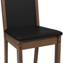 Ver imagem 5 de Kit 6 Cadeiras Rustic/preto 4280 Madesa