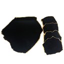 Ver imagem 1 de Bandeja De Obsidiana + Porta Copos Banho Dourado