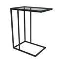 Ver imagem 6 de Mesa Lateral Elena Preta Tampa De Vidro - Cor: Branco