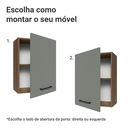 Ver imagem 5 de Armário Aéreo 50cm 1 Porta Rustic/Cinza Agata Madesa