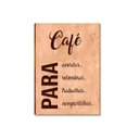 Ver imagem 1 de Placa MDF Café Acordar Trabalhar Compartilhar Parede A4