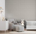 Ver imagem 1 de Papel de Parede Bobinex Revoada - Xadrez Vichi Cinza Escuro 4416