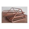 Caixa de Correspondência Organizador de Mesa Dupla Metal Rose Gold Gv Office - 5