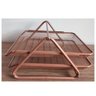 Caixa de Correspondência Organizador de Mesa Dupla Metal Rose Gold Gv Office - 2