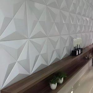 100 Placas 3d Revestimento Decorativo de Parede - 6,25 M²