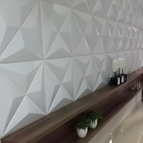 100 Placas 3d Revestimento Decorativo de Parede - 6,25 M²