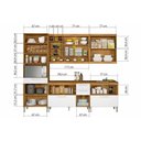 Ver imagem 2 de Cozinha Modulada Completa Burguesa Premium 5 Peças (2 Balcões + 2 Aéreos + 1 Paneleiro) C5P26