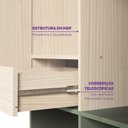 Ver imagem 6 de Quarto Infantil Cama com Grades Petit e Guarda Roupa Curió 2 Portas Casatema MadeiraOriginals Verde