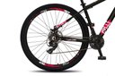 Ver imagem 3 de Bicicleta Colli Berlim Aro 29 Shimano 21 Marchas Preto/vermelho