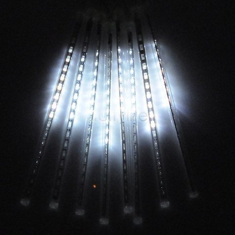 Cascata Tipo Gelo Chuva Pisca Queda 8 Tubos 136 Led Branca (NTN2178X127V)
