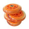 Roda Silicone Patinete Patins Abec 7 Esporte Kit 4 Rodas Laranja (RA-C) - 2