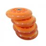Roda Silicone Patinete Patins Abec 7 Esporte Kit 4 Rodas Laranja (RA-C) - 4