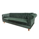 Ver imagem 2 de Sofá Chesterfield Capitone Duque Suede verde Musgo 1,80cm