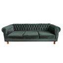 Ver imagem 1 de Sofá Chesterfield Capitone Duque Suede verde Musgo 1,80cm